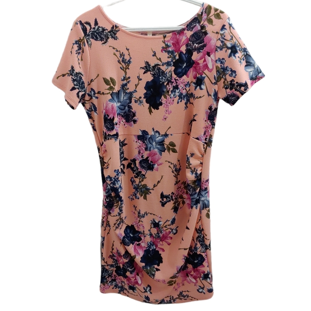 Pink Blush Floral Maternity Dress Size L